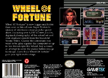 Wheel of Fortune (USA) box cover back